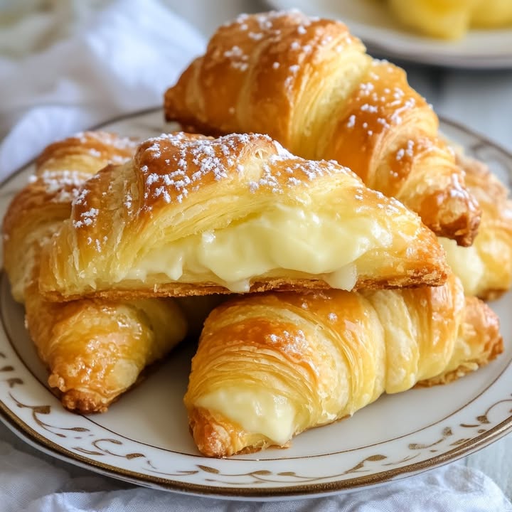 Zitronen Käsekuchen Croissants