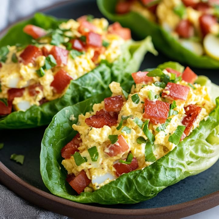 BLT Ei Salat Wraps