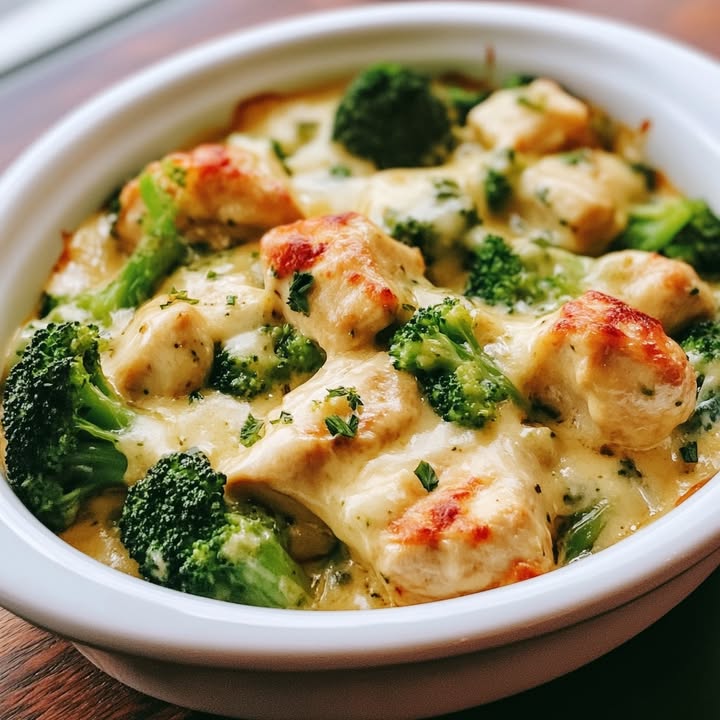 Brokkoli Hühnchen Käseauflauf