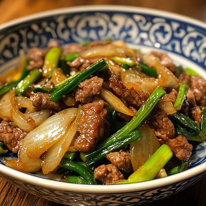 Chinesisches Rindfleisch Pfanne