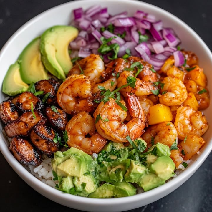 Chipotle Garnelen Bowl