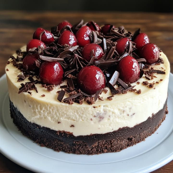 Dekadenter Schwarzwälder Käsekuchen