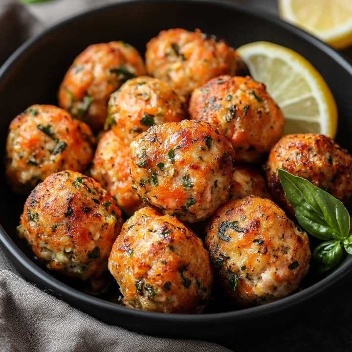 Gebratene Lachsfrikadellen