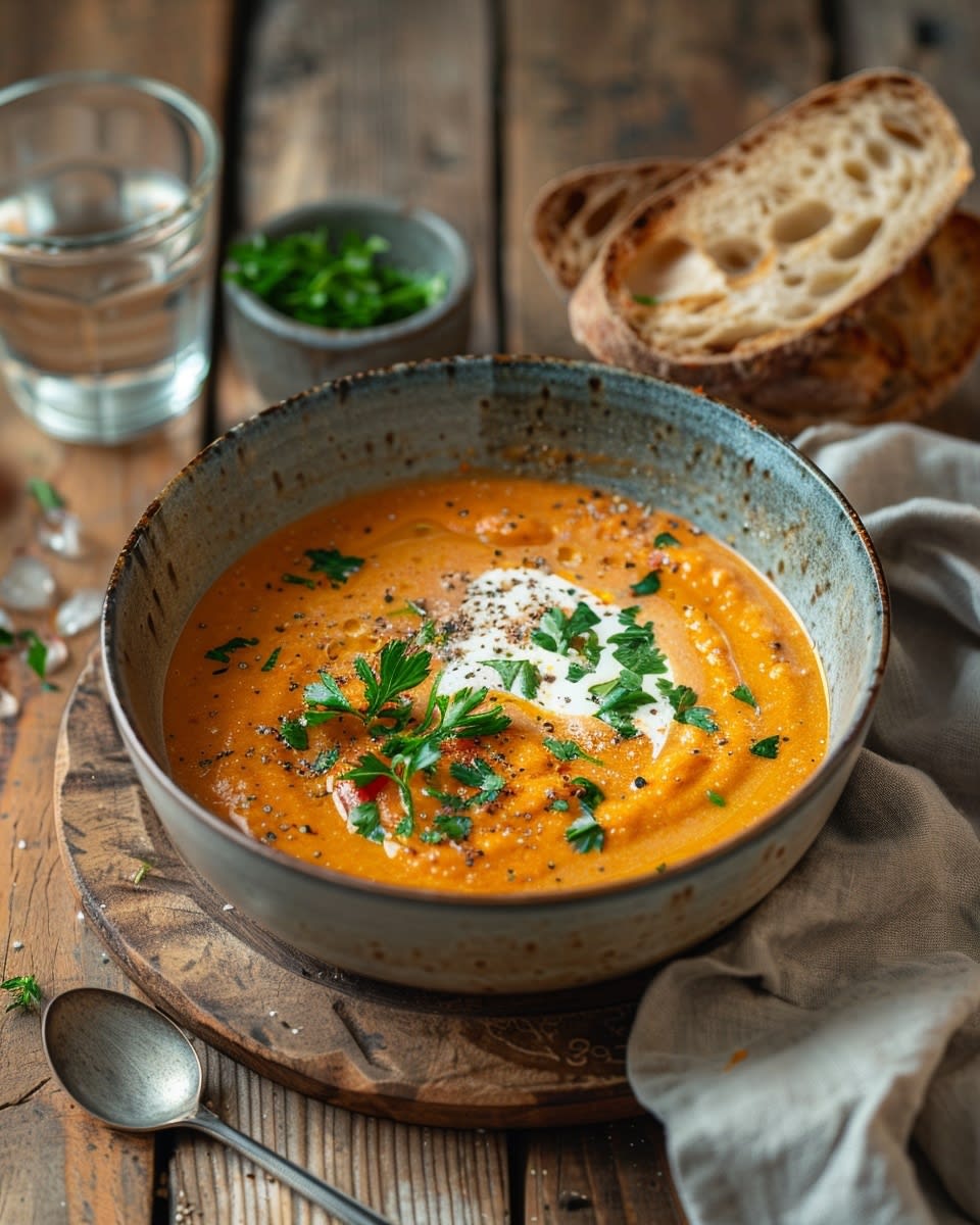 Gemüsesuppe mit Kurkuma