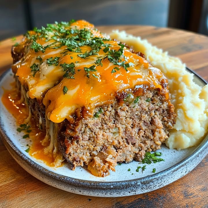 Hackbraten mit Kartoffelpüree