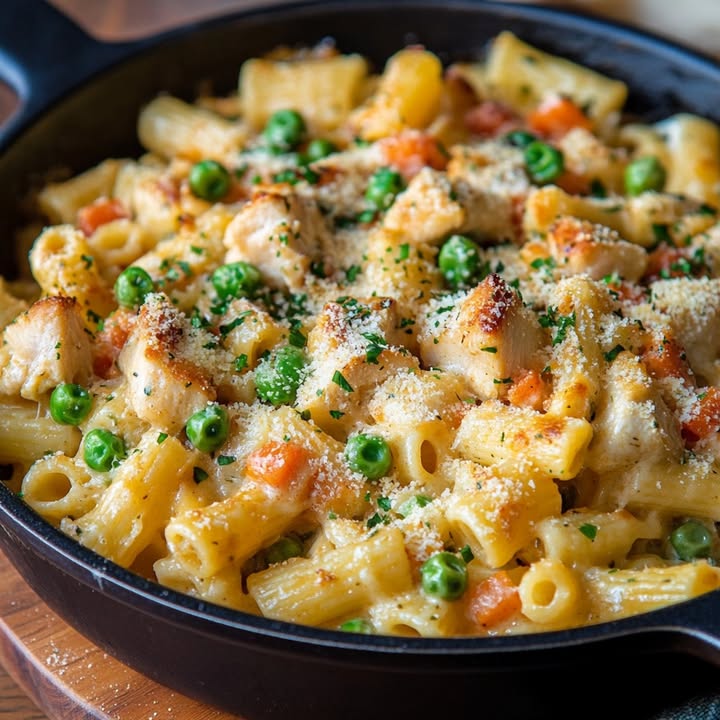 Hühnchen Pot Pie Pasta