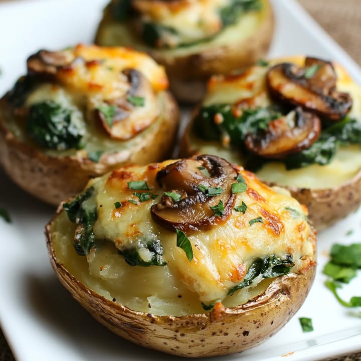 Käsegefüllte Kartoffeln