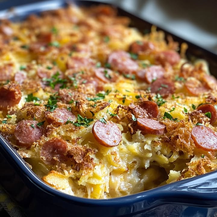 Kielbasa Hashbrown Auflauf