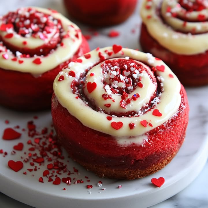 Rotvelvet Zimtschnecken Liebe