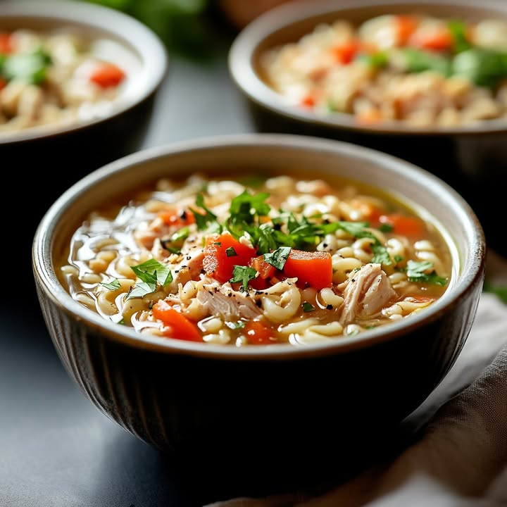 Schnelle Hühnernudelsuppe