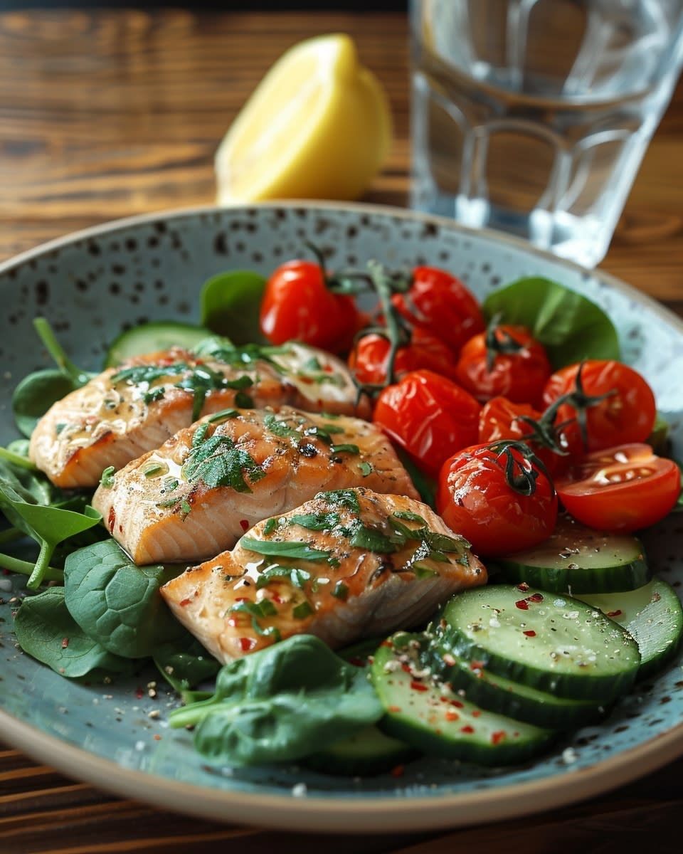 Thunfisch-Spinat-Salat