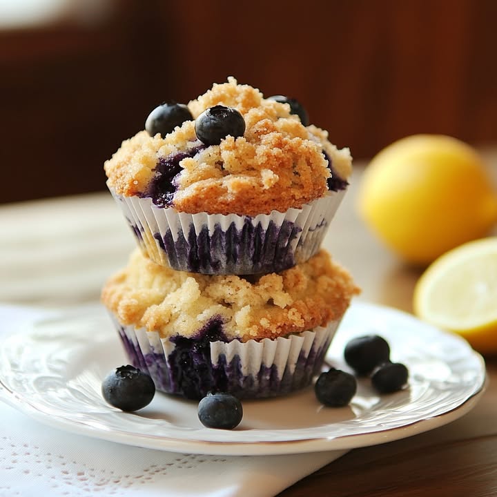 Wilde Heidelbeer Zitronen Küchlein