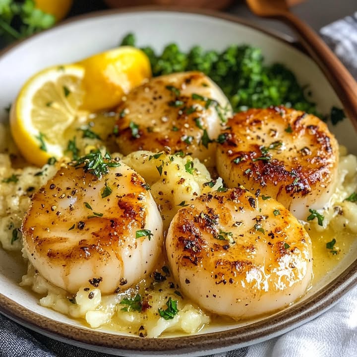 Zitronenbutter Jakobsmuscheln