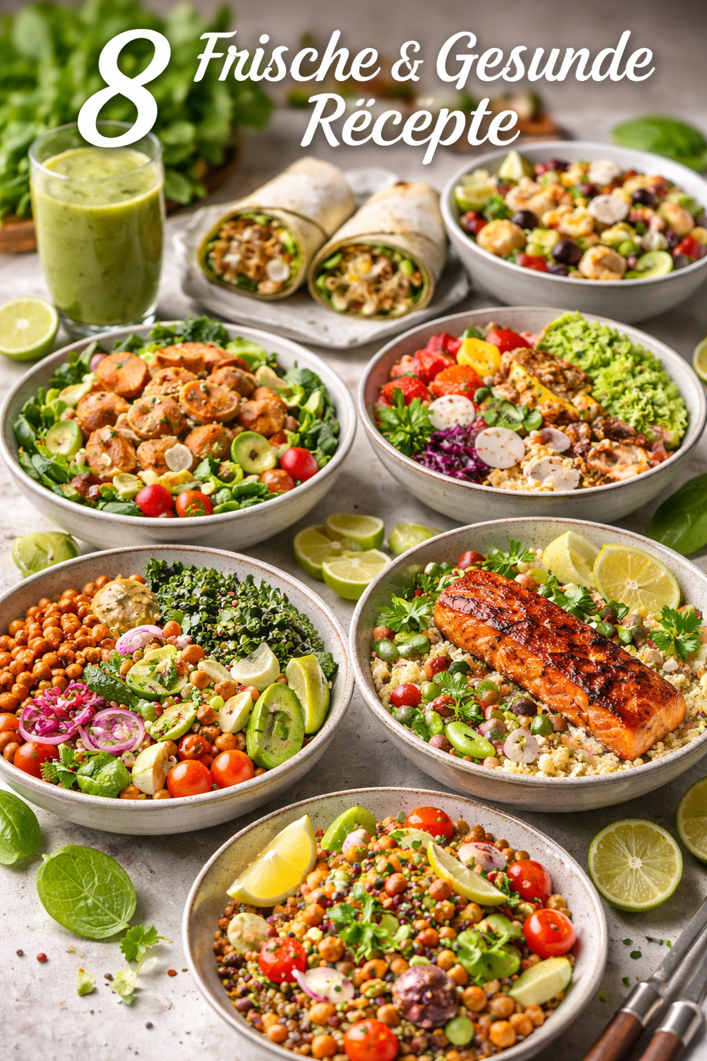 8 Frische und Gesunde Rezepte