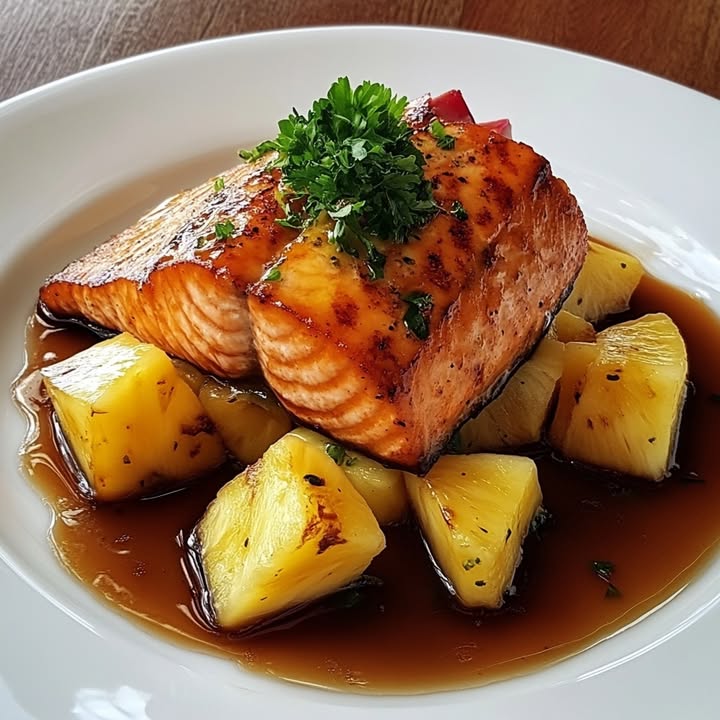 Ananas Lachs Delikatesse