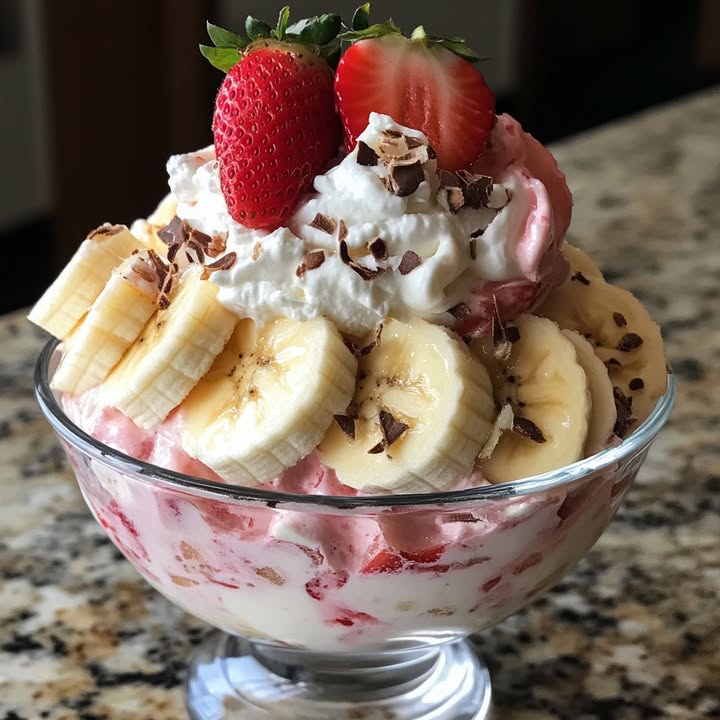 Erdbeer Bananen Creme