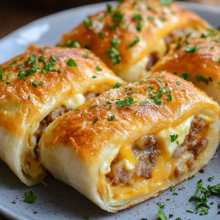 Frühstücksrollen mit Wurst