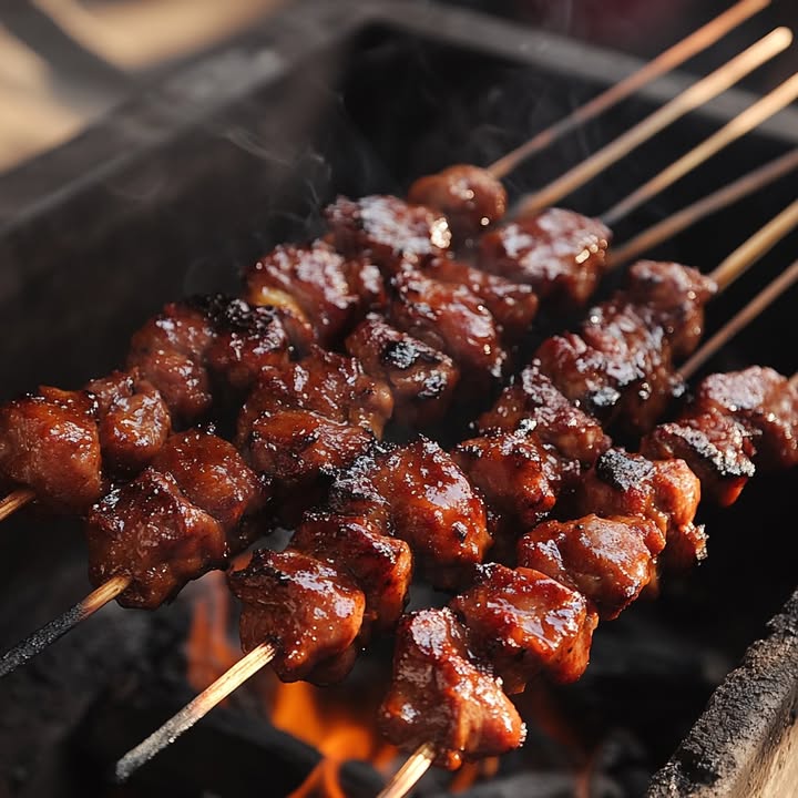 Grillspieße mit Marinade