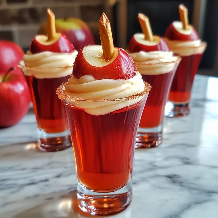 Karamell Apfel Shots