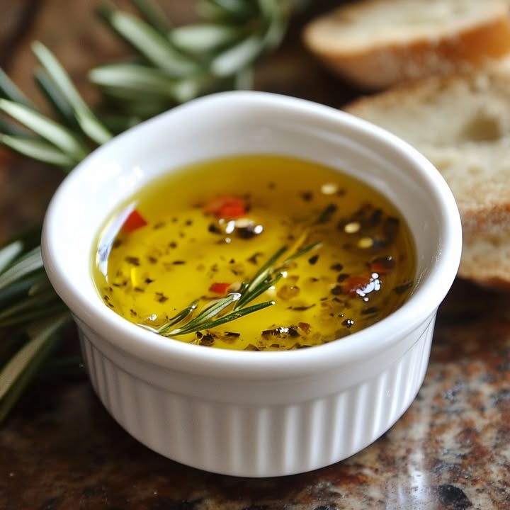 Mediterraner Olivenöl Dip