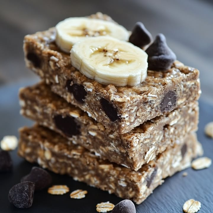 No Bake Bananen Haferriegel