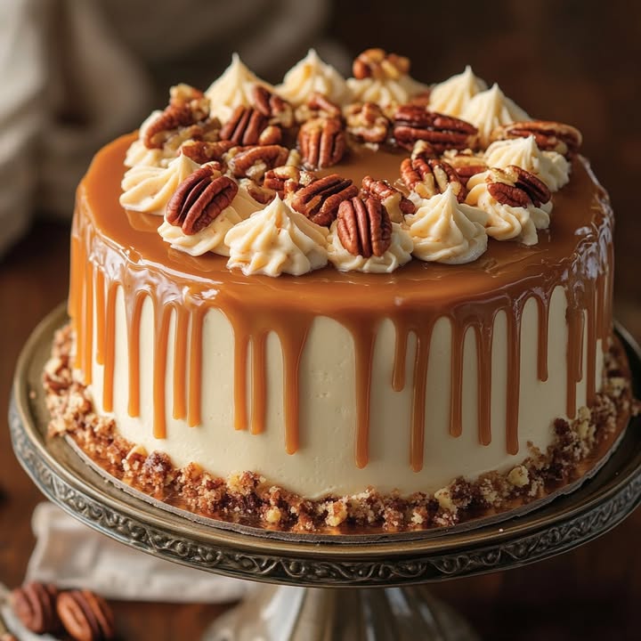 Pekannuss Karamellkuchen