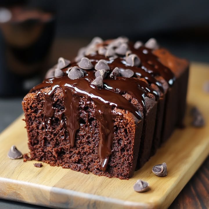 Schokoladenfudge Brownie Laib
