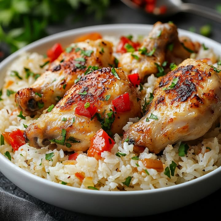 Vergessenes Hähnchen Reis