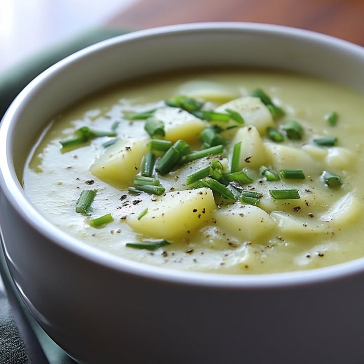 Winterliche Lauch Kartoffelsuppe