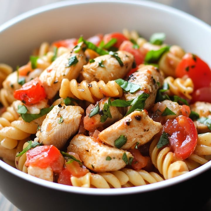 Bruschetta Hähnchen Pasta