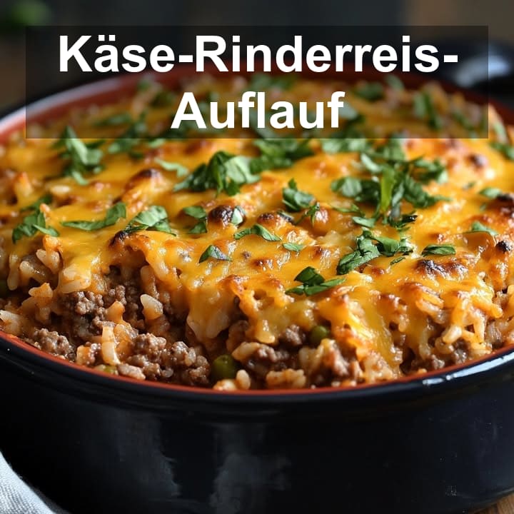 Käse Rinderreis Auflauf