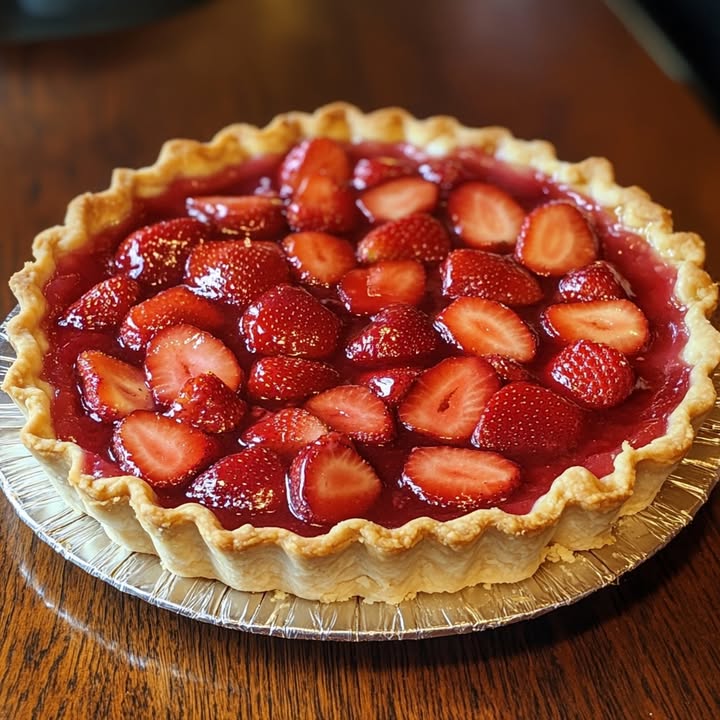 Frischer Erdbeer Kuchen